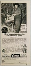 1949 Print Ad Coleman Camp Stoves &amp; Lanterns Actor Andy Devine Wichita,KS - £8.93 GBP