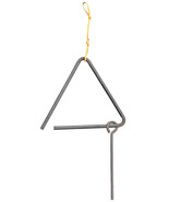 STEEL DINNER BELL 12 inch Chuck Wagon Triangle Amish Handforged in USA - £35.16 GBP