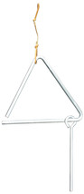 12 inch ALUMINUM DINNER BELL Chuck Wagon Triangle Amish Handforged in USA - £35.11 GBP