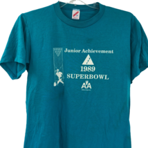 VTG Jerzees Junior Bowl Achievement 1989 Super Bowl T Shirt Size Large A... - $49.49