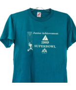 VTG Jerzees Junior Bowl Achievement 1989 Super Bowl T Shirt Size Large A... - £39.43 GBP