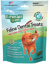 Emerald Pet Feline Dental Treats: Ocean Fish Flavor - Nutritious Grain-Free Solu - £6.17 GBP+