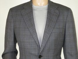 Mens sport Coat APOLLO KING English Plaid 100% Wool super 150's C17 Gray New image 12