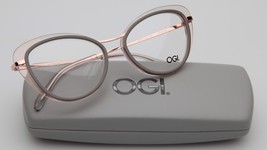 New Ogi Fer Cute / 1140 Olive Pale Pink Eyeglasses Glasses 51-16-140 B40mm Japan - £161.08 GBP