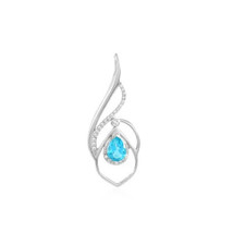 Jewelry Of Venus Fire Pendant Of Manipura (Solar Plexus Chakra) Paraiba Topaz S - £534.76 GBP