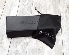 GLASSY Eyeglasses Sunglasses Black Nylon Hard Case Pouch Magnetic Closure - $4.44