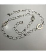 Retired Sterling Silver Silpada Hammered Oxidized 3 Hoop Long 34” Neckla... - €41,20 EUR