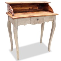 vidaXL Solid Mahogany Writing Desk (60x30 inches), Antique Style, Classic - $4,325.27 MXN