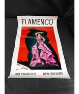 Orig. 1960s Vintage Poster Flamenco Music Dance Poster 601 Chartres New ... - £73.35 GBP