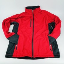 Port Authority Jacket Men Size Small Red &amp; Black Fleece Lined lightweight coat - £19.26 GBP