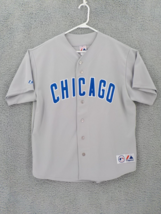 Chicago Cubs Majestic Baseball Jersey Size Xl Grey Blue Genuine Merchandise Nwot - £46.14 GBP