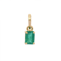 18K Gold Emerald Pendant - £215.82 GBP