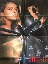 1991 Shattered Original Movie House Full Sheet Poster 1-Sheet Folded - £6.97 GBP