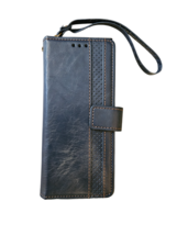 Blue PU Leather Samsung Galaxy Z Fold 3 Wallet Cell Phone Case - £10.38 GBP