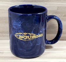 Bourns Inc. Marbled Cobalt Blue Stoneware 8 oz. Coffee Mug Cup - £11.39 GBP