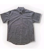 Brooks Brothers 346 Button Up Shirt Men&#39;s Size L Blue White Plaid Short ... - €11,13 EUR