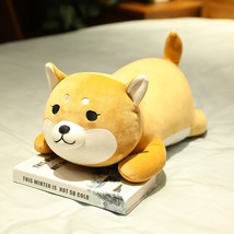 Cute Corgi Shiba Inu Dog Plush Toys Lying Husky Pillow Stuffed Soft Animal Dolls - £14.28 GBP