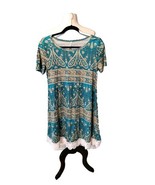 Popyyoung  Dress Women&#39;s M Blue And White With Crochet - €14,86 EUR