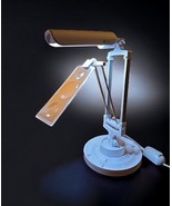 OttLite Spin &amp; Store Desk Lamp White GX7907 Discontinued Tested Works - $45.61
