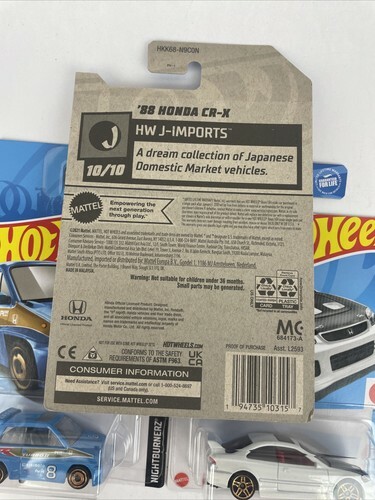 Lot of 3 x Mattel Hot Wheels Honda '85 City Turbo -  Civic Si - '88 CR-X Item image 8