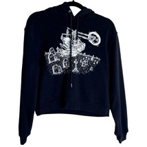 Mcq By Alexander Mcqueen Rare Cropped Graveyard Bunny Hoodie Sweater Pullover Ho - £103.19 GBP