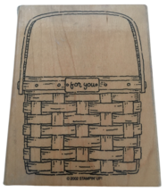 Stampin Up Rubber Stamp Big Picnic Basket Romantic Date For You Card Making Word - £7.98 GBP