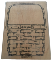 Stampin Up Rubber Stamp Big Picnic Basket Romantic Date For You Card Making Word - £7.46 GBP