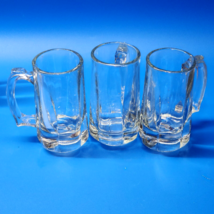 LIBBEY GLASS Beer Mug Steins THUMB REST Rounded Panels 12 Ounce - HEAVY ... - $34.97