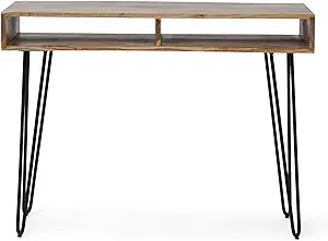 Christopher Knight Home Conyers Computer Desk, Black + Natural - $248.99
