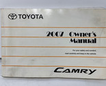 2007 Toyota Camry Owners Manual OEM L02B17013 - $35.99