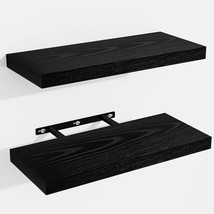 Floating Shelves For Wall, Wall Mounted Shelves With, Black, 15&quot; W X 6&quot; ... - $589.94 MXN
