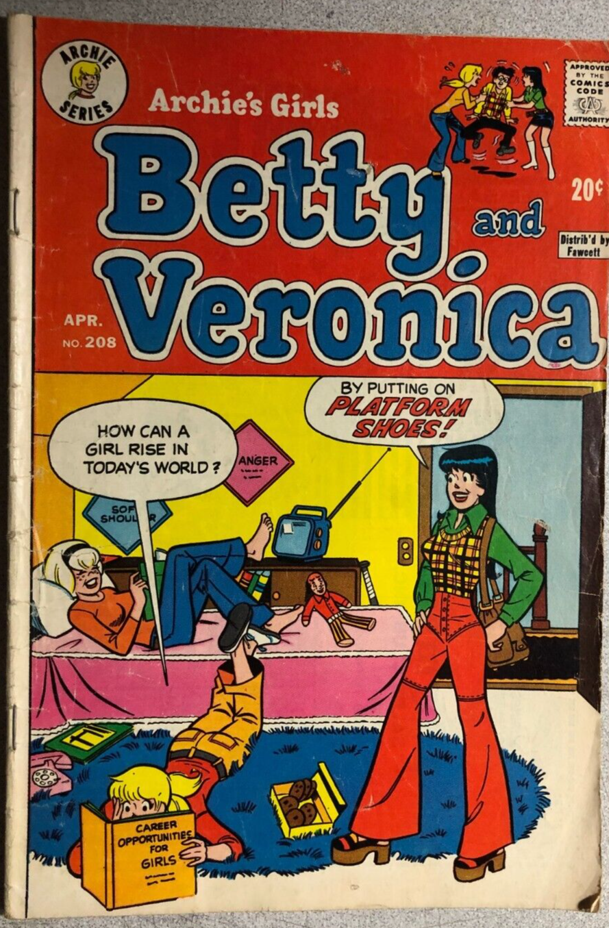 ARCHIE'S GIRLS BETTY & VERONICA #208 (1973) Archie Comics VG+ - £10.27 GBP