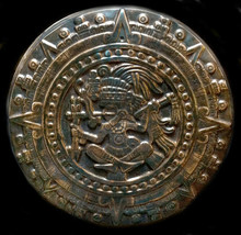 Mayan Aztec Maya Inca Calendar sculpture plaque replica reproduction - £70.34 GBP