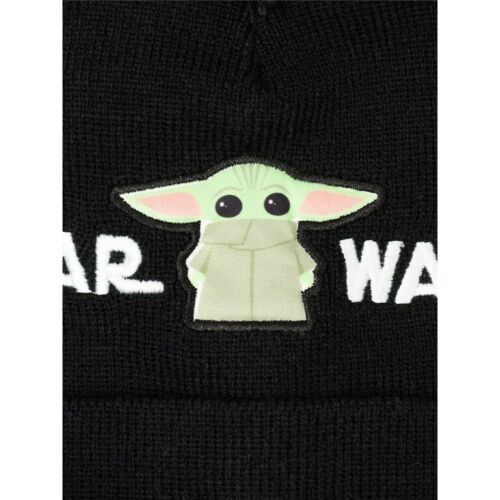 Star Wars Toddler Girls Yoda The Child Hat & Mitten Set Black Item image 2