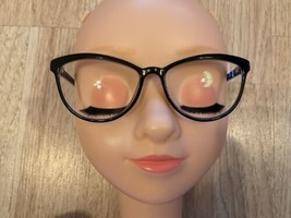Warby Parker Eyeglasses Louise M 100 52-15 140mm Black Cat Eye FRAMES - £19.98 GBP
