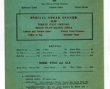 PK Waffle Shop Menu Commerce Street Dallas Texas 1950&#39;s P K Odiorne - $89.01