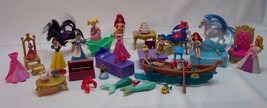 Walt Disney Princesses Large Mixed Characters Dolls Accessories Toy Figures Lot - £27.86 GBP