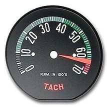 1960 Corvette Face Tachometer Red 6500 Red Line - £61.88 GBP