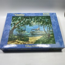Sealed MB The Gallery William Benecke Tranquil Harbor 1000 Piece Puzzle ... - $16.97