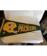 Green Bay Packers Vintage 1970s Helmet Pennant, Logo and Name - £47.18 GBP
