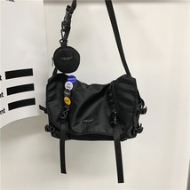 Shopper Nylon Shoulder Gothic Black Crossbody Messenger Tote Bags For Men Women&#39; - £38.71 GBP