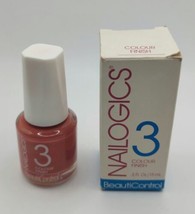 BeautiControl Nailogics #3 Color Finish Nail Polish Warm Sunny Peach 0.5 oz NOS - £3.87 GBP