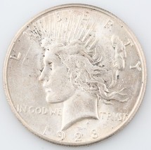 1928-S Paix Dollar, Choix Bu, Terrific Oeil Appeal, Complet Mint Luster - £205.75 GBP
