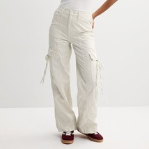 Juniors  SO® Relaxed Fit Bow Cargo Wide Leg Pants Color: Sahara Wind Size: - $19.99
