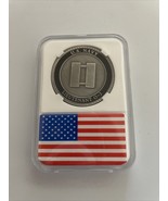 Us Navy Lieutenant 0-3  Officer Rank Coin w/ American Flag Case - $22.21 CAD