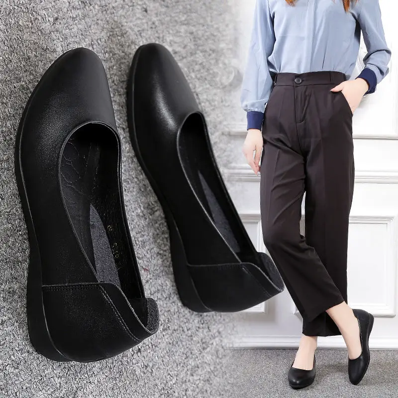   Women Ladies Soft Leather Ballet Flats Foldable Roll-up Shoes Brief Pointed To - £123.28 GBP