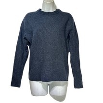 j crew blue wool pullover sweater Size M - £23.73 GBP