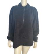 RBX Black 1/4 Zip Fleece Long Sleeve Pullover Size 1X - $32.57 CAD
