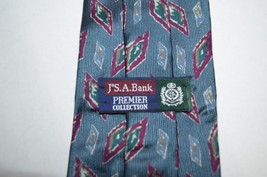 Jos A Bank Premier Collection Blue Tie 3 3/4&quot; Wide 59&quot; Long - £13.43 GBP