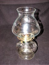 Antique Clear Glass Oil Kerosene Lamp and Eagle Burner - £23.72 GBP